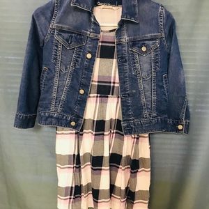 Girls dress an jeans jacket